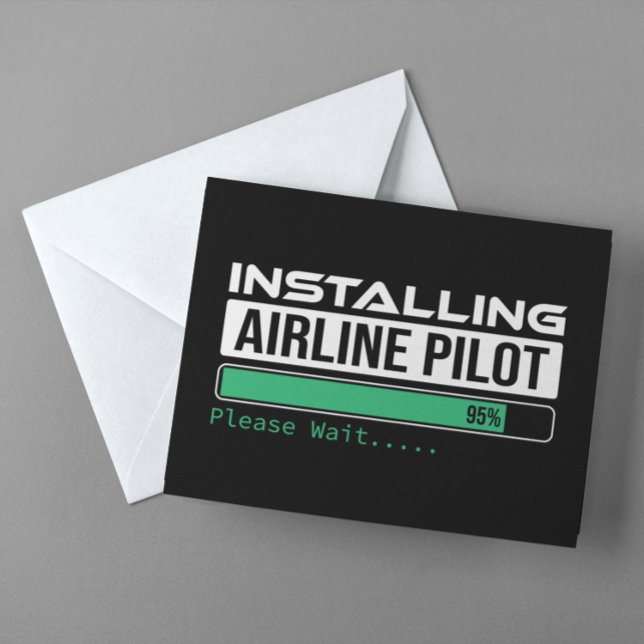 Airline PIlot Loading Funny Pilot Student Invitation (Airline PIlot Loading Funny Pilot Student Invitation)