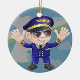 Airline Pilot - SRF Ceramic Tree Decoration
