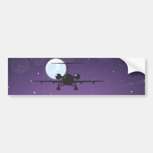 airline takeoff bumper sticker