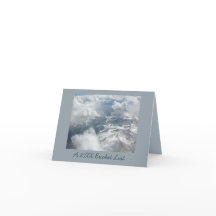 Airline Travel Photo New Year Bucket List Card