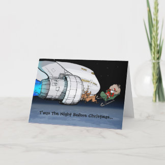 Airliner Santa Holiday Card