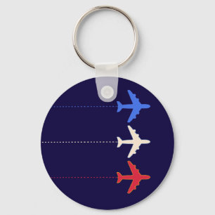 airlines aeroplanes key ring
