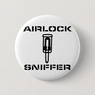 Airlock Sniffer 6 Cm Round Badge