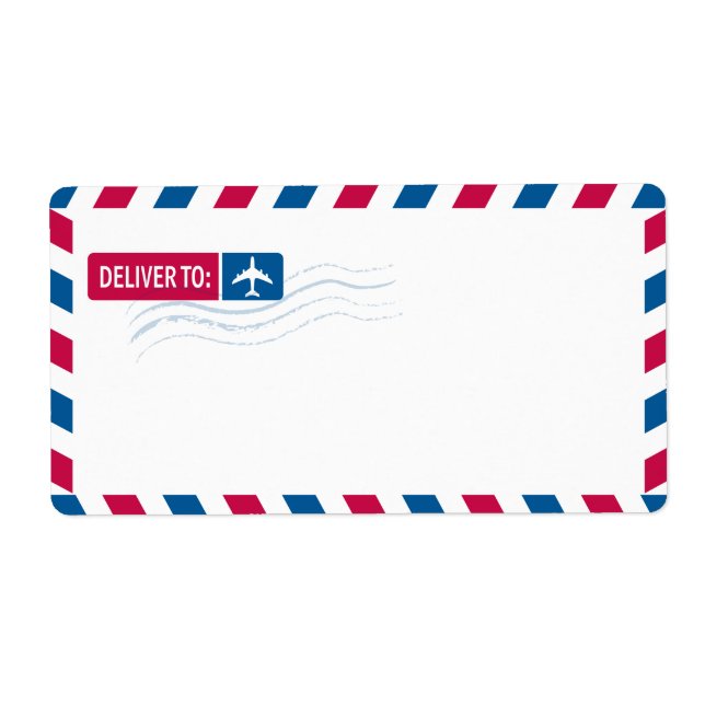 Airmail Address Mailing | DELIVER TO: (Front)