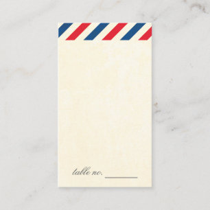 Airmail Escort Card Tag