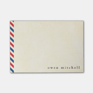 Airmail Personalised Post-It Note