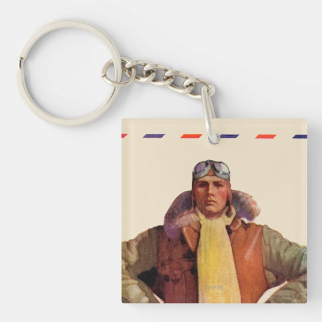 Airmail Pilot Key Ring (Front)