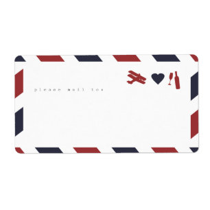 Airmail Sticker Labels - Travel, Love, Celebrate!