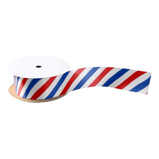 Airmail Stripe Pattern Satin Ribbon (Spool)