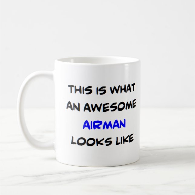 airman2, awesome coffee mug (Left)