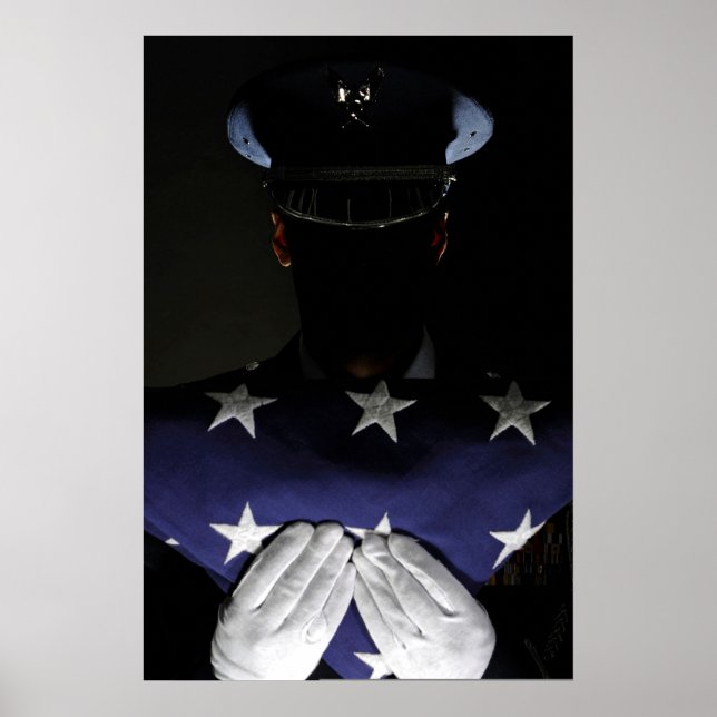 Airman Assigned to Base Honour Guard Poster (Front)