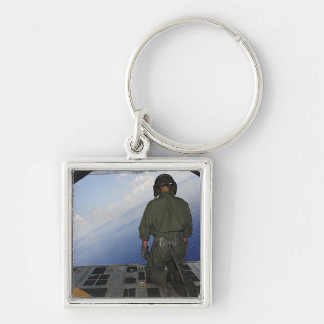 Airman observes the waters of the Gulf of Mexic Key Ring (Front)