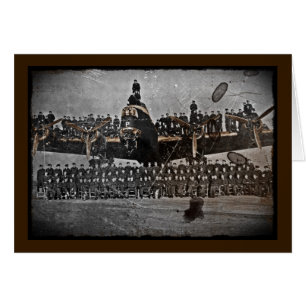 Airmen on an Avro Lancaster