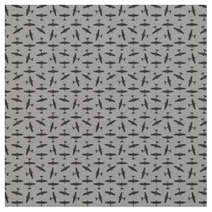 Airplane Art Print Aviation Themed CUSTOM BG COLOR Fabric