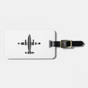 AIRPLANE BAR CODE Jetstream Barcode Pattern Design Luggage Tag