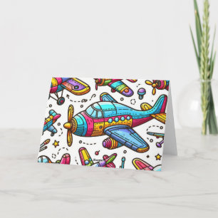 Airplane Birthday Card