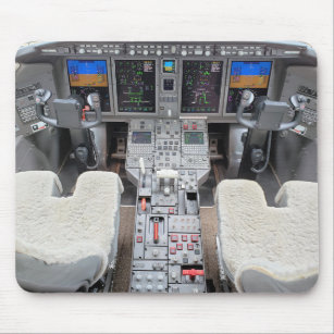 Airplane Cockpit Mouse Pad