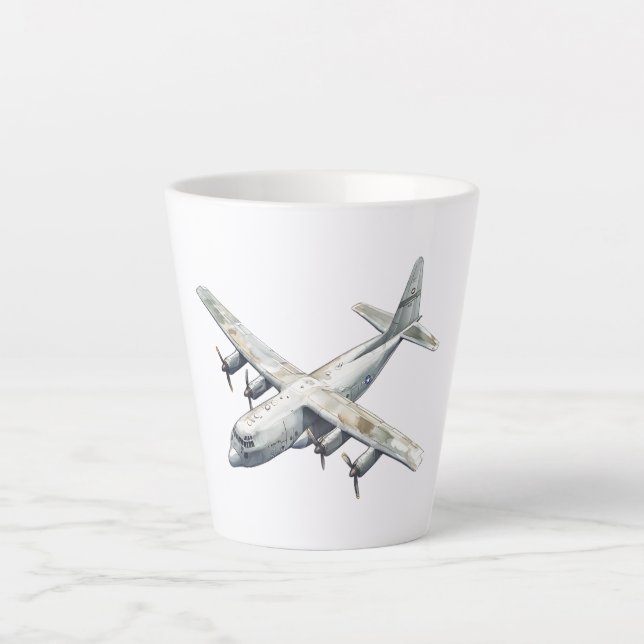 Airplane Latte Mug (Front)