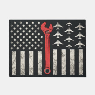 Airplane Mechanic Doormat Funny Mechanics Life