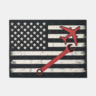 Airplane Mechanic Doormat Funny Mechanics Life