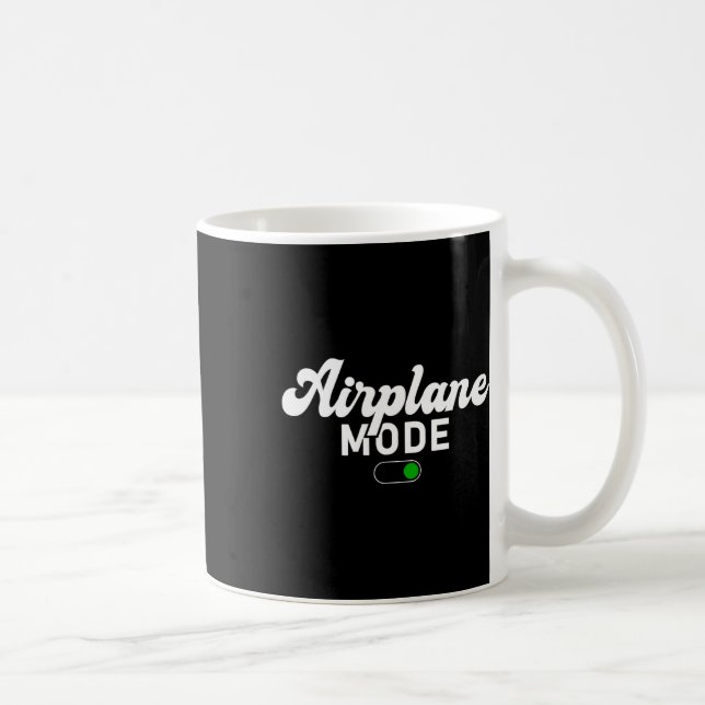 Airplane Mode On Funny Vacation Summer  Coffee Mug (Right)