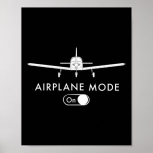 Airplane Mode On Piper Poster