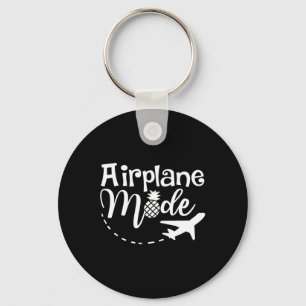 Airplane Mode Traveling Pineapple Vacation Trip Gi Key Ring