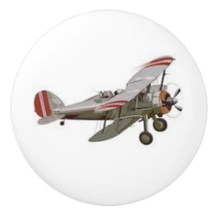 Airplane on Ceramic Knobs and Pulls