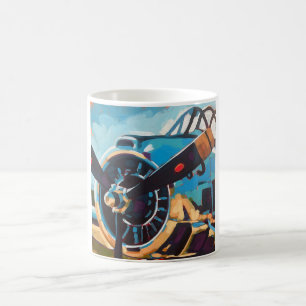 Airplane Painting - Gift for Aviation Enthusiasts Coffee Mug