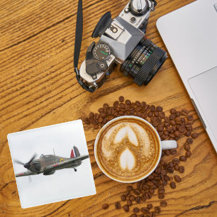 Airplane Photo, Cool Fun Aviation Glass Coaster