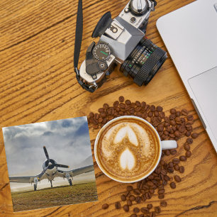 Airplane Photo, Cool Fun Aviation Glass Coaster