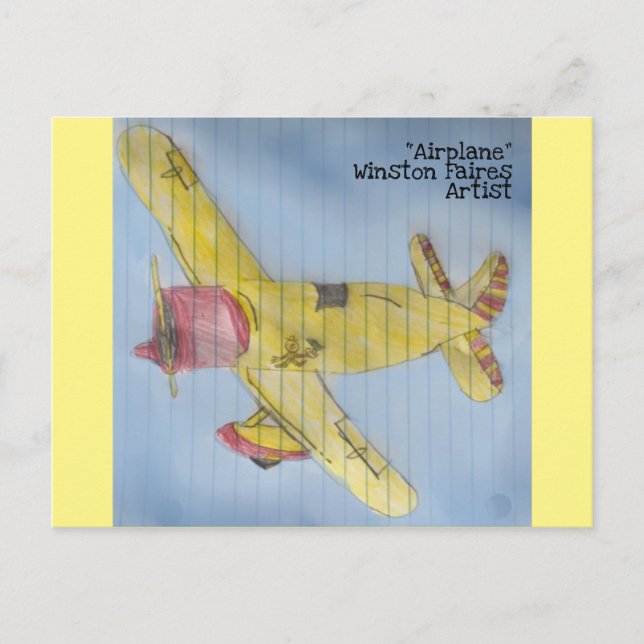 “Airplane” Postcard (Front)