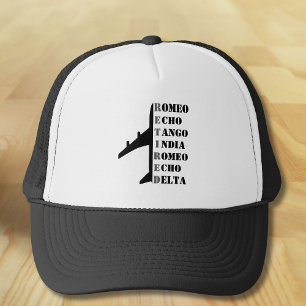 Airplane Retired Nato Phonetic Alphabet Aviation Trucker Hat
