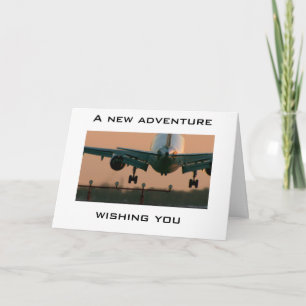 AIRPLANE TAKING OFF-CARD FOR ANY NEW ADVENTURE CARD