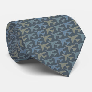 Airplane Tie Armani Gray on Gray