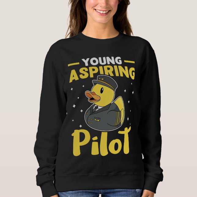 Airplane Young Aspiring Pilot Sweatshirt (Front)