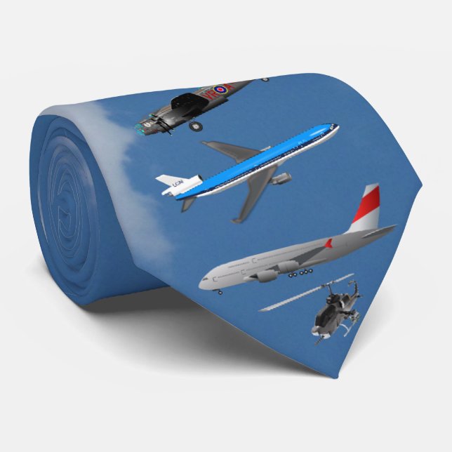 AIRPLANES TIE (Rolled)