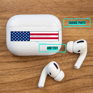 Airpods Pro Case Decorative Skin - American Flag