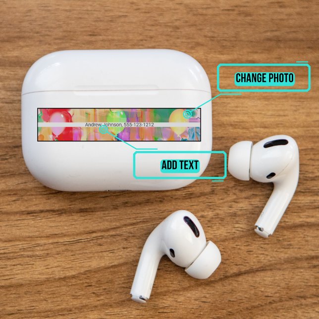 Airpods Pro Case Decorative Skin - Ballons (Please enjoy our Airpod stickers)