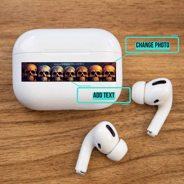 Airpods Pro Case Decorative Skin - Skull Candy (Please enjoy our Airpod stickers)
