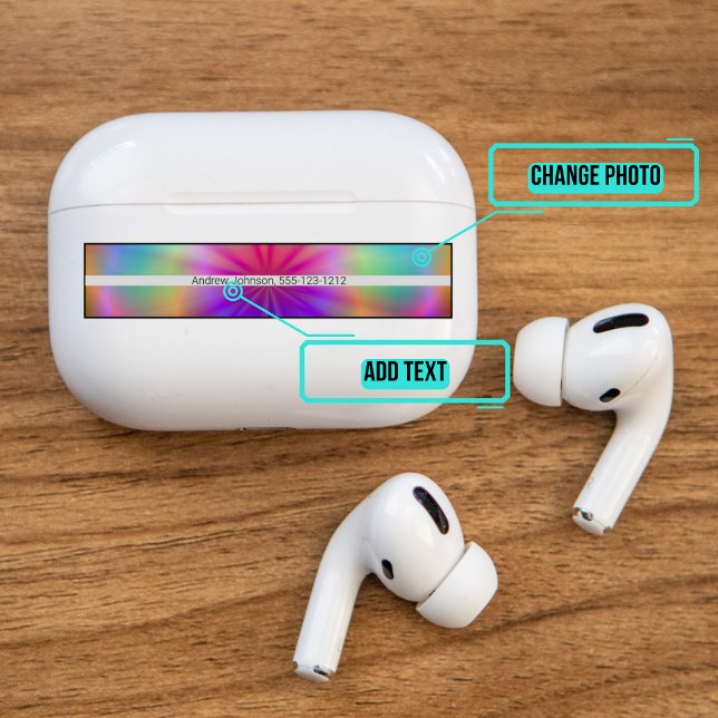 Airpods Pro Case Decorative Skin - Tye Dye (Please enjoy our Airpod stickers)