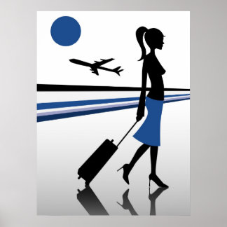 airport blue poster
