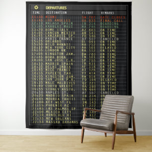 Airport Board (customisable) Tapestry