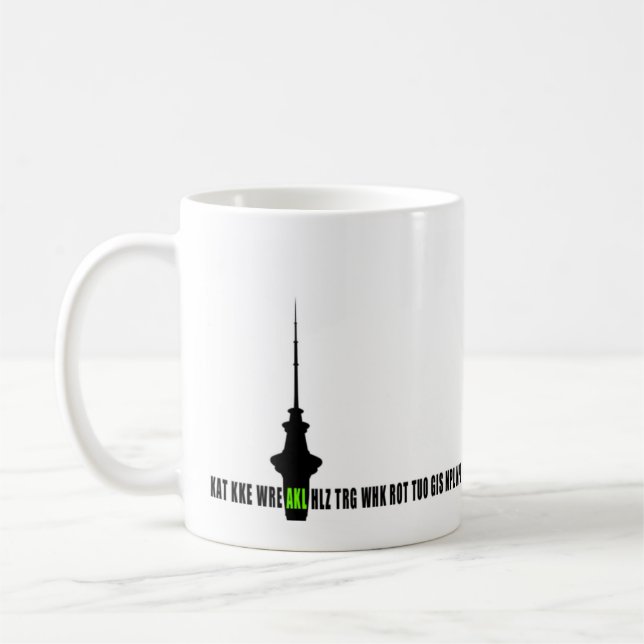 Airport City Codes - Auckland Coffee Mug (Left)