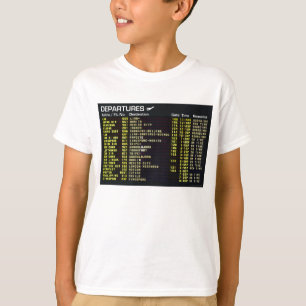 Airport Departures Kids T-shirt