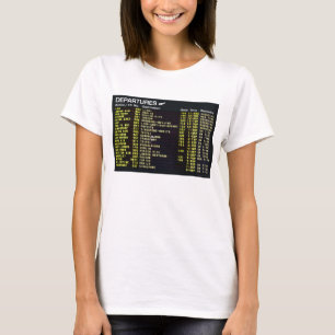 Airport Departures Ladies T-shirt