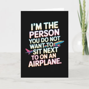 Airport Humor Unhinged Funny Embarring Vacation Ga Card