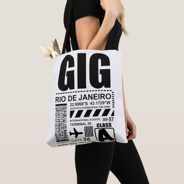 Airport Rio de Janeiro GIG Tote Bag (Close Up)