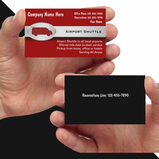 Airport Shuttle Business Cards (Creator Uploaded)