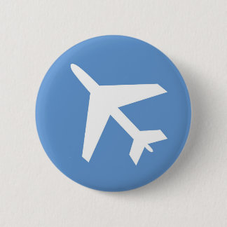 Airport symbol 6 cm round badge